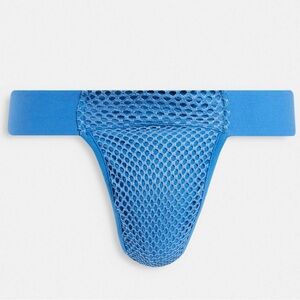 Blue Mesh Men's Thong